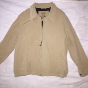 Men's LL Bean Tan Windbreaker Jacket XL